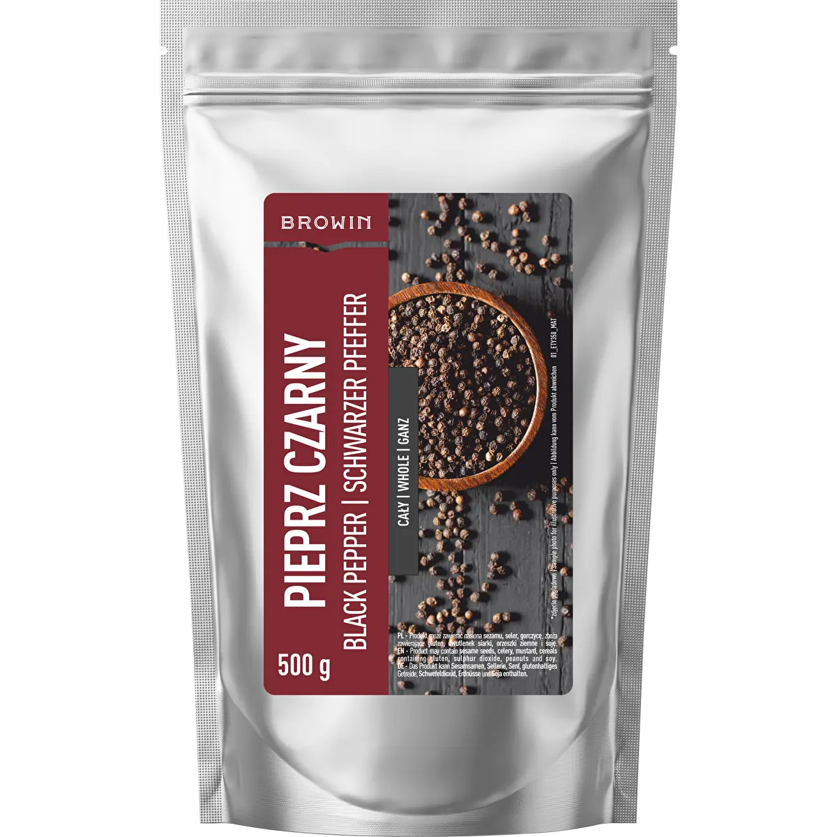 Piper negru boabe, 500 g