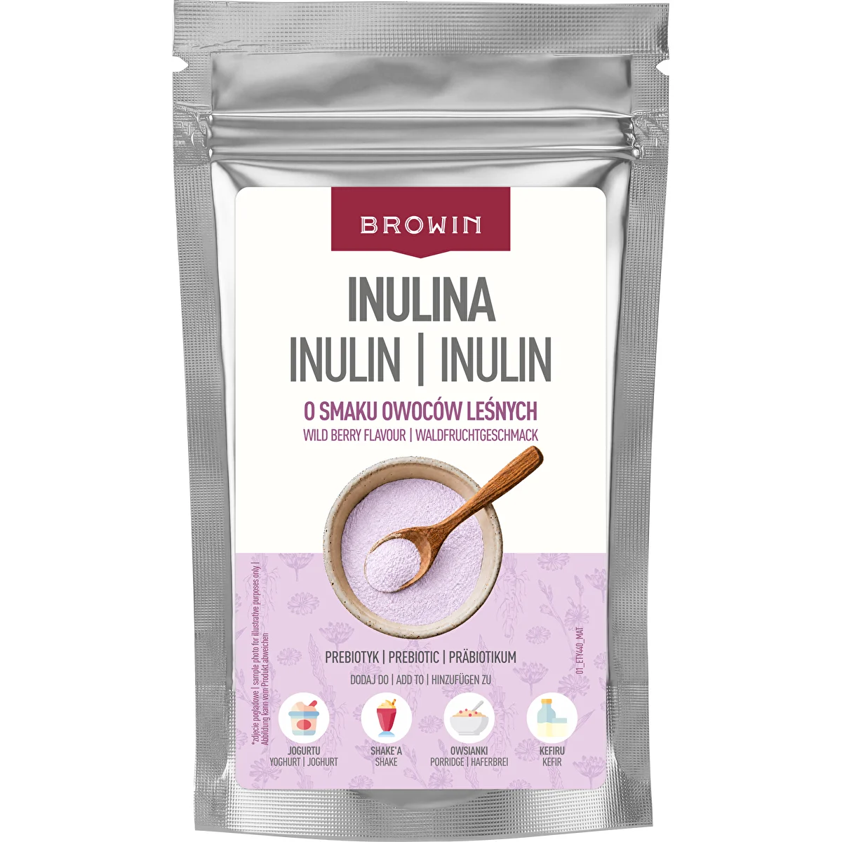Inulină cu aromă de fructe de pădure, 100 g