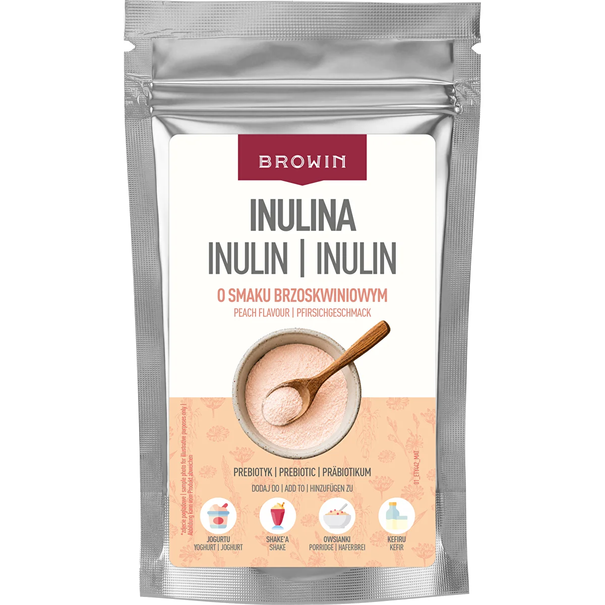 Inulină cu aromă de piersică, 100 g