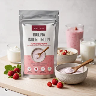 Inulină cu aromă de frăguțe, 100 g – photo 4