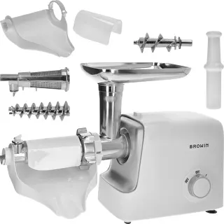 Mașină de tocat carne cu dispozitiv de mărunțire, pasator și dispozitiv de umplut cârnați, 1500 W – photo 3