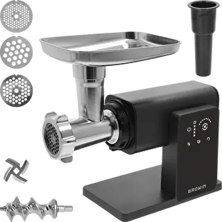 Mașină multifuncțională de tocat carne – cu panou tactil, dispozitiv de mărunțire și pasare, 2000 W – photo 2