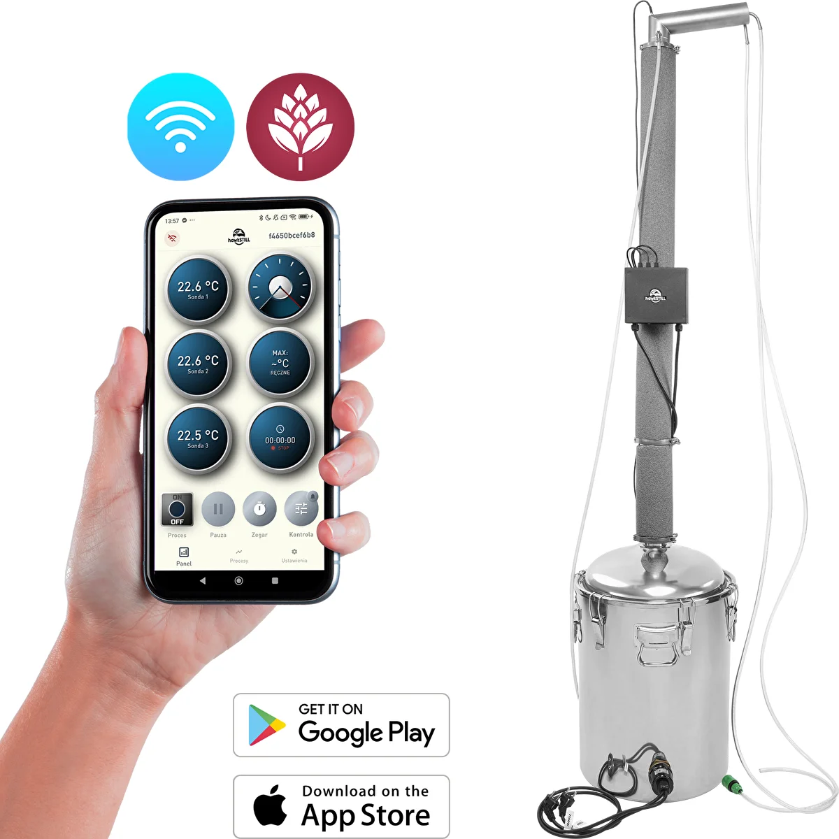 Distilator hawkSTILL Aabratek 2.3 60 L WiFi