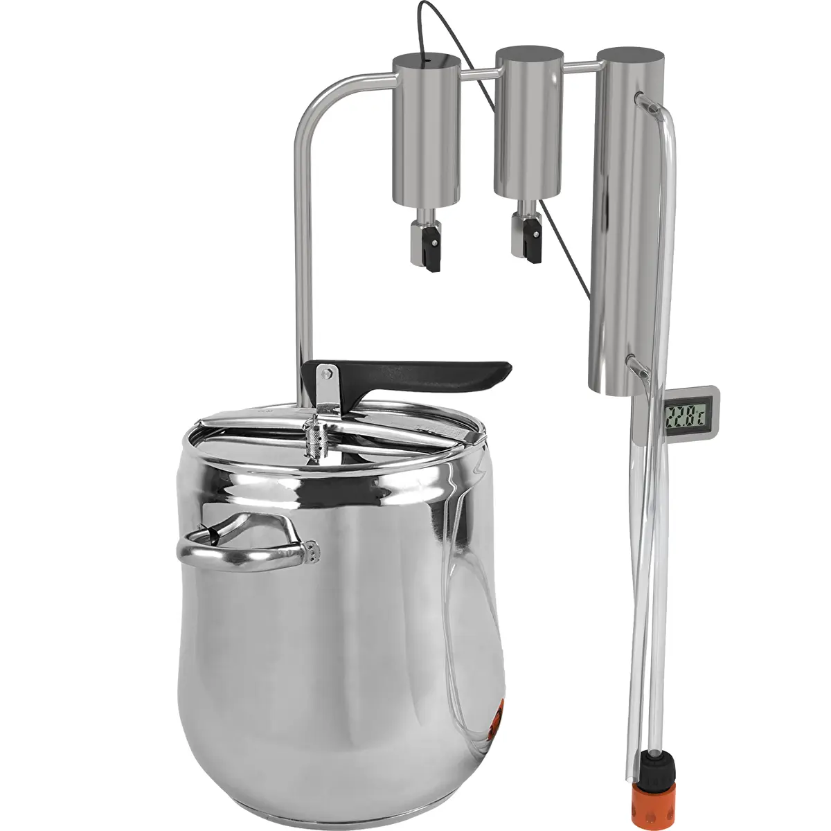 Distilator și oală sub presiune 2 în 1, 12 L, condensator și 2 decantoare