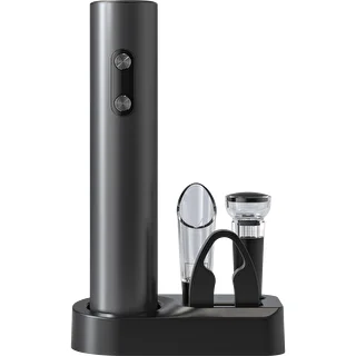Tirbușon electric cu accesorii pentru vin