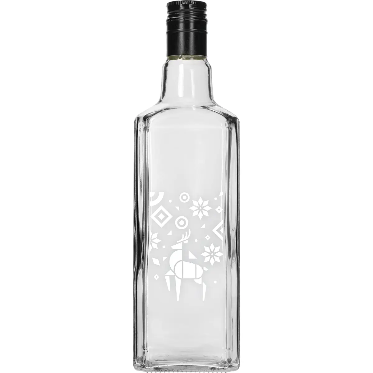 Sticlă Tynktura, 500 ml cu capac filetat - Ren de Crăciun