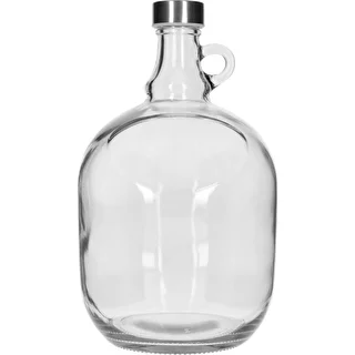 Damigeană 3 L, cu capac metalic fi 43 mm și mâner