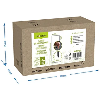 Ace pentru agrotextil, din oțel tip L - 100 buc. – photo 8