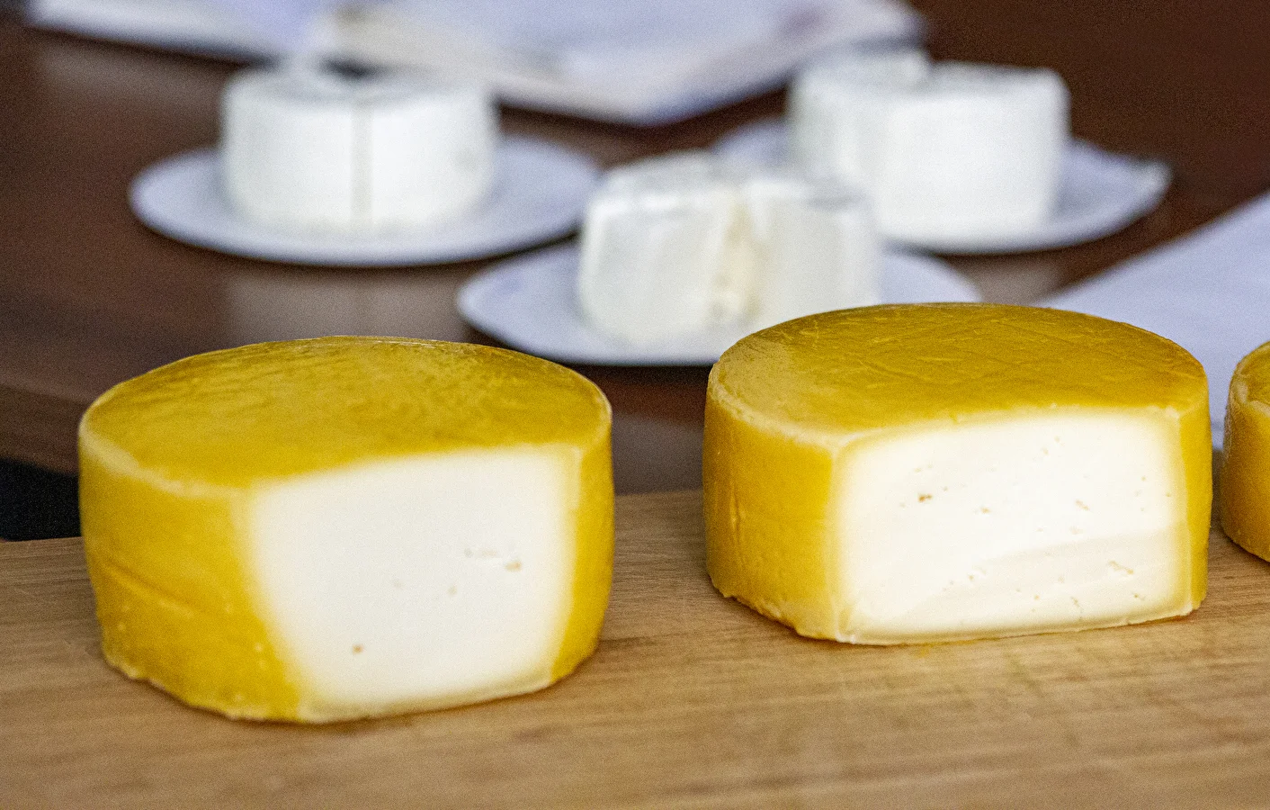 Brânză galbenă de casă tip Gouda