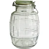 Borcan 2,1 L tip butoi cu clemă ['borcan mare', ' borcan mare sticla', ' borcan mare din sticlă', ' borcan tip butoi', ' borcan din sticlă mare', ' borcan pentru conserve', ' borcan pentru cosmetice', ' borcan pentru castraveți', ' borcan pentru castraveti', ' borcan pentru ardei', ' borcan cu clemă']