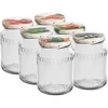 Borcan TO 720 ml cu capac colorat fi 82/6 - 6 buc. ['set de borcane', ' borcane pentru gemuri', ' borcan pentru conserve', ' borcan pentru conserve', ' borcane cu capace', ' borcane fi 82', ' borcane cu capace colorate', ' borcane pentru conserve', ' borcane pentru sterilizare', ' borcane pentru carne', ' borcane pentru pasteurizare', ' carne în borcan']