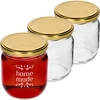 Borcan Twist-off 425ml cu imprimare „Home Made” și capac, 3 buc. ['borcane cu imprimare', ' borcane decorative', ' borcane cu capace', ' borcane pentru conserve', ' borcane elegante', ' borcane pentru gemuri', ' borcan cu imprimare', ' borcan cu grafică', ' borcane pentru conserve', ' borcane pentru cămară']