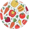 Capac cu imprimeu - model Legume, fi 82/6, set 10 buc. - 11 