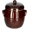 Ceramică - butoi 1,4L cu capac ['butoi pentru varză', ' butoi pentru murături', ' butoi pentru fermentare', ' murături', ' varză', ' castraveți', ' butoi cu capac']