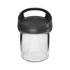 Recipient de sticlă 350 ml, cu capac pentru agățat ['recipient de sticlă', ' recipient', ' recipient de sticlă cu capac', ' recipient de sticlă pentru agățat', ' capac cu mâner', ' recipient pentru agățat', ' recipient pentru condimente', ' recipient pentru produse vrac', ' borcan de 350 ml']