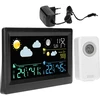 Stație meteo electronică – fără fir, cu senzor, neagră - 3 