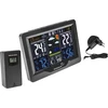 Stație meteo RCC, DCF – electronică, iluminată, fără fir, senzor, neagră - 3 