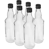 Sticlă de 500 ml pentru vodcă, cu capac negru filetat, 6 buc. - 13 