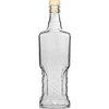 Sticlă de cămară 500 ml cu dop din plută ['sticlă decorativă din sticlă', ' sticlă cu dop din plută naturală', ' sticlă pentru lichioruri de casă']