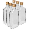 Sticlă Ploscă 500 ml cu capac, 6 buc. - 6 