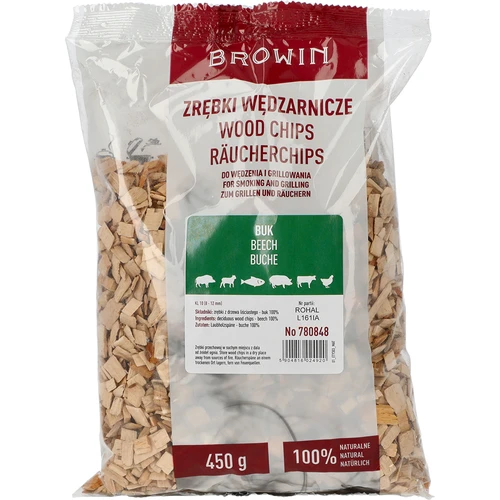 Așchii de lemn pentru afumare/grătar, fag, 450 g, cl.10