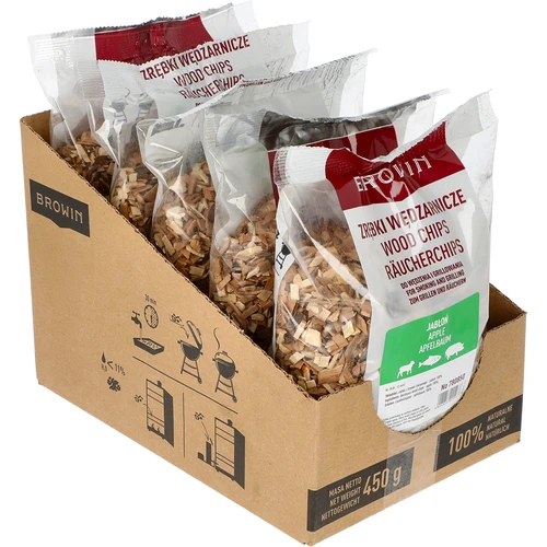 Așchii din lemn de măr pentru afumare/grătar, 450 g, cl. 10 - 2
