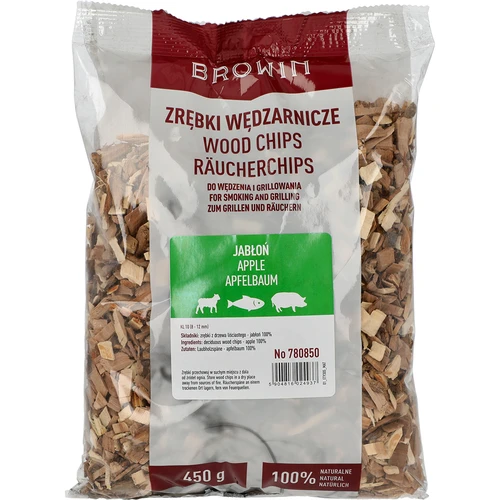Așchii din lemn de măr pentru afumare/grătar, 450 g, cl. 10