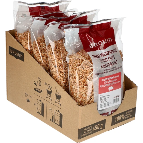 Așchii pentru afumare (70% arin + 30% fag) clasa 2, 450 g x5  - 1 