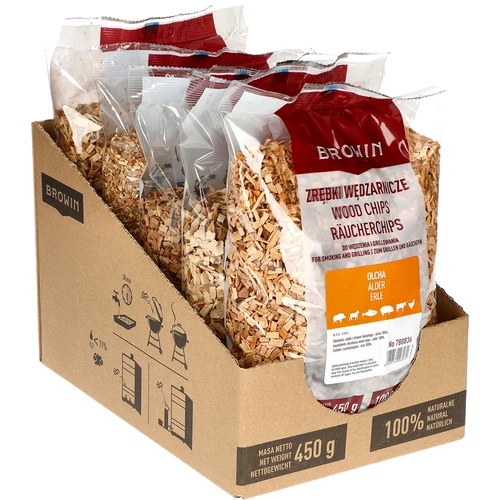 Așchii pentru afumare/grătar, arin, 450 g, cl. 8 - 2