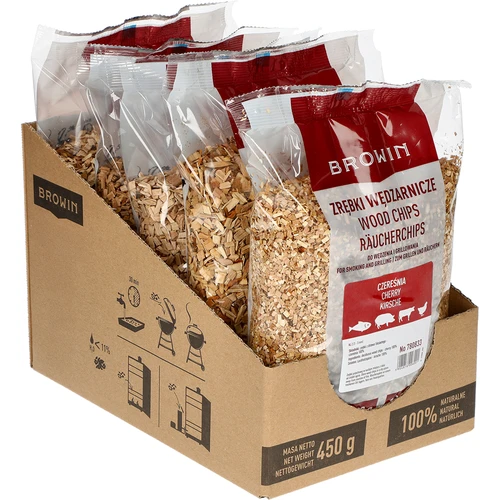 Așchii pentru afumare/grătar, cireș, 450 g, cl. 2 - 2