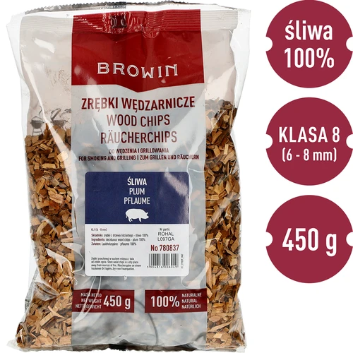 Așchii pentru afumare/grătar, lemn de prun, 450 g, clasa 8 - 3