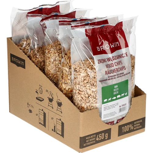 Așchii pentru afumat/grătar, fag, 450 g, cl. 8 - 2