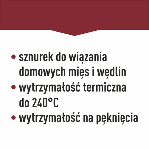 Ață pentru mezeluri din bumbac alb (240°C) 55 m - 11