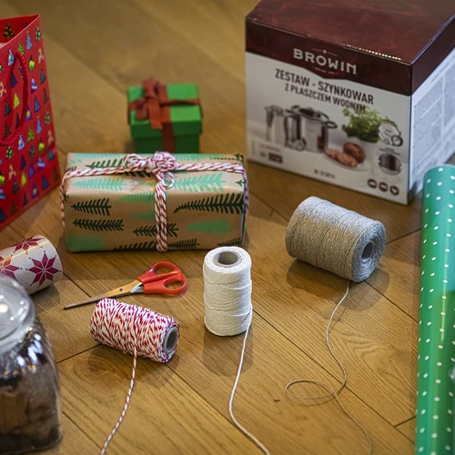 Ață pentru mezeluri gri din bumbac (240°C) 210 m - 2