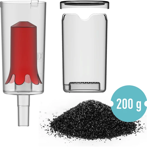 Absorbant de mirosuri de fermentație + tub de fermentație silențios + cărbune activ din nucă de cocos 200 g - 2