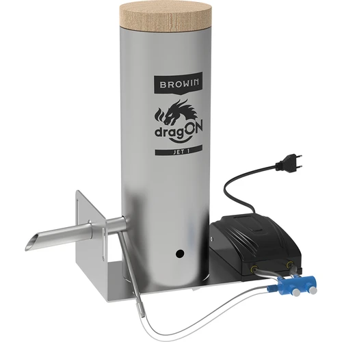 Afumătoare 115 L dragON Wood 60E – din lemn, cu focar pe lemne, cu modul electric de încălzire și controler - 9