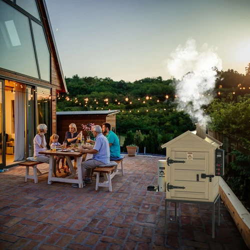 Afumătoare 115 L dragON Wood 60E din lemn, cu modul de încălzire electric și controler - 19