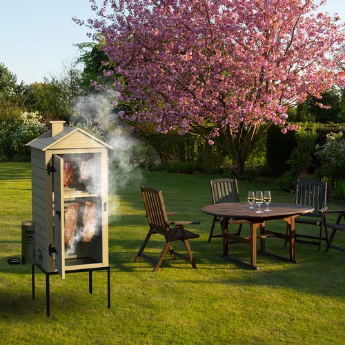 Afumătoare 200 L dragON Larch E21 - din larice, cu modul de încălzire electric și controler - 19