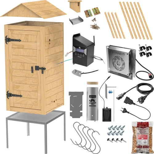 Afumătoare cu Wi-Fi, 200 L - dragON WOOD 100IQ cu modul de încălzire electric și controler - 3