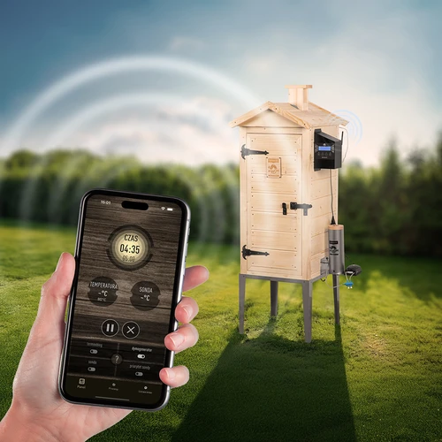 Afumătoare cu Wi-Fi, 200 L – dragON WOOD 100IQ cu modul electric de încălzire și controler - 7