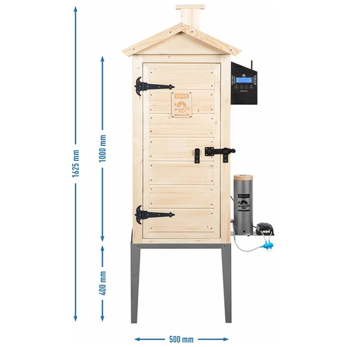 Afumătoare cu Wi-Fi, 200 L – dragON WOOD 100IQ cu modul electric de încălzire și controler - 13