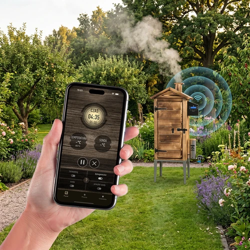 Afumătoare cu Wi‑Fi, 200 L – dragON WOOD 100IQ cu modul electric de încălzire și controler, pe lemne - 6