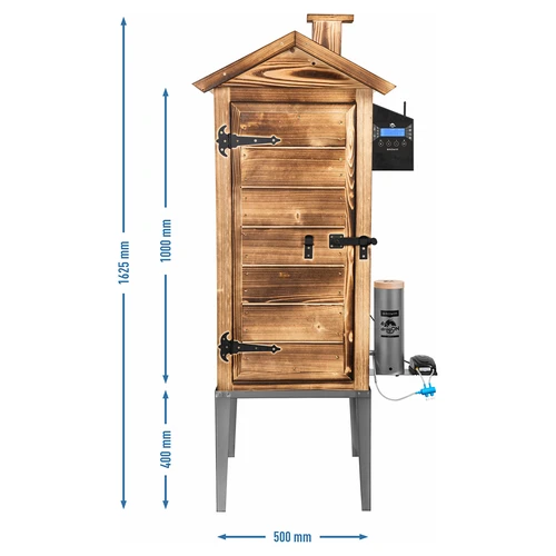 Afumătoare cu Wi‑Fi, 200 L – dragON WOOD 100IQ cu modul electric de încălzire și controler, pe lemne - 4