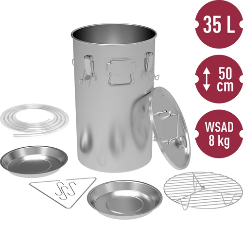 Afumătoare de casă în oală, 35 L, pentru aragaz