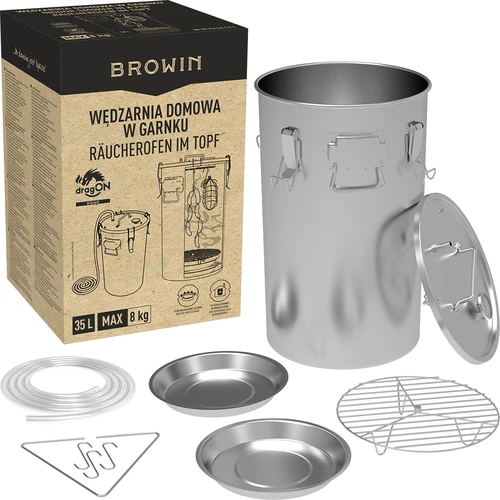 Afumătoare de casă în oală, 35 L, pentru aragaz - 7