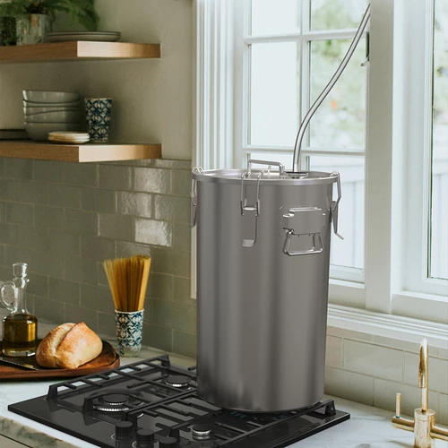 Afumătoare de casă în oală, 35 L, pentru aragaz - 9