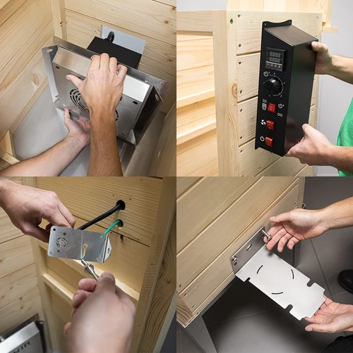 Afumătoare de grădină din lemn, 200 L – dragON Wood 100E, cu modul electric de încălzire și controler - 12