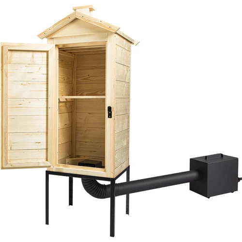 Afumătoare din lemn, 100 cm, cu focar - 3