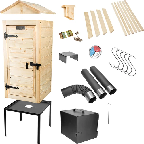 Afumătoare din lemn 100 cm, cu vatră