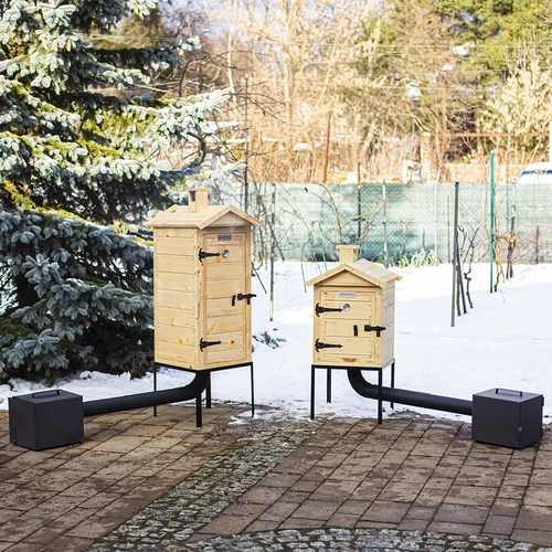 Afumătoare din lemn 100 cm, cu vatră - 13